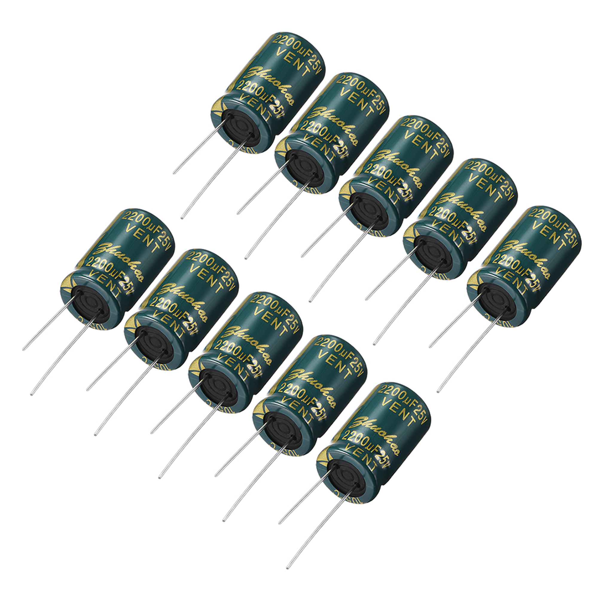 10PCS Electrolytic Capacitors 25V 2200uF Volume 13x21mm 2200uF 25V ck